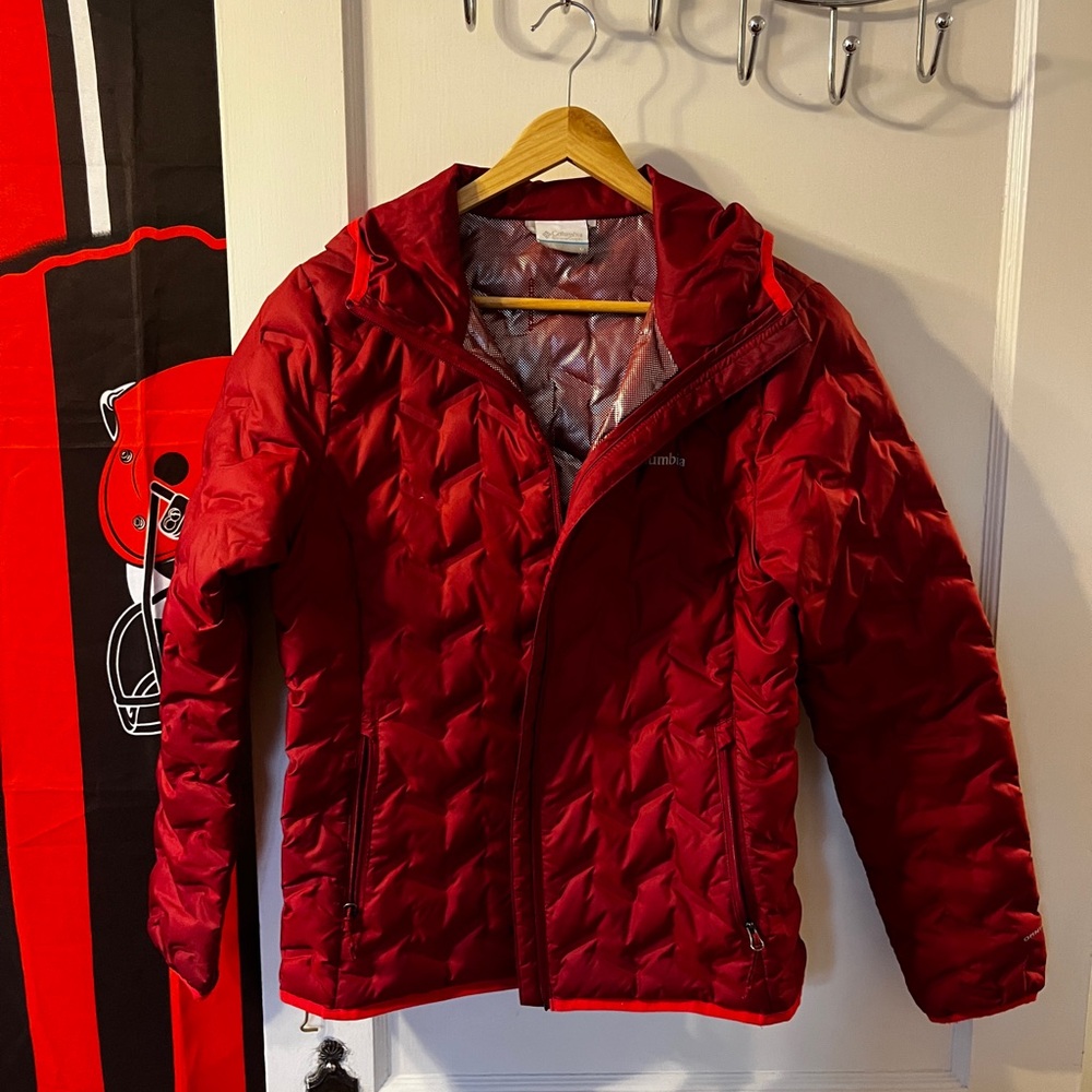 Columbia Red Puffer Jacket
